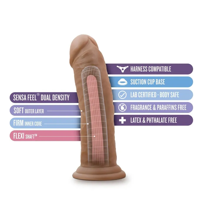Au Naturel - 8 Inch Dildo With Suction Cup | Blush Female Sex Toys