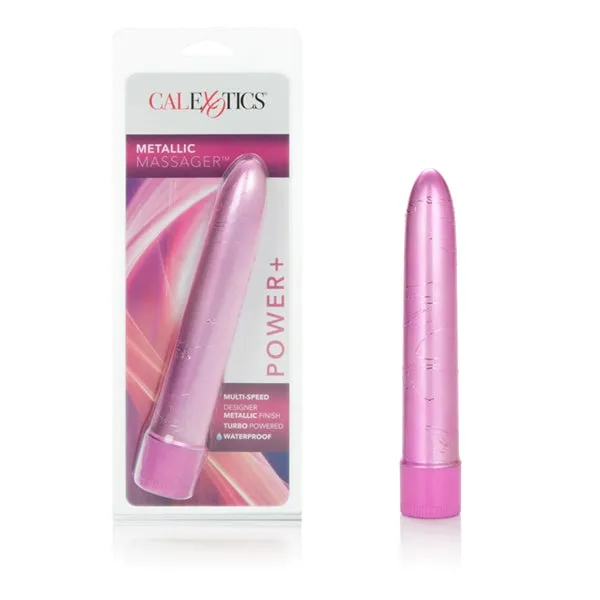 California Exotic Novelties Metallic 65in Massgr Purple Vibrators