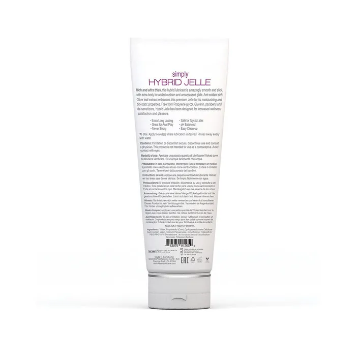Vibrators Wicked Simply Hybrid Jelle 4oz Wicked Sensual Care