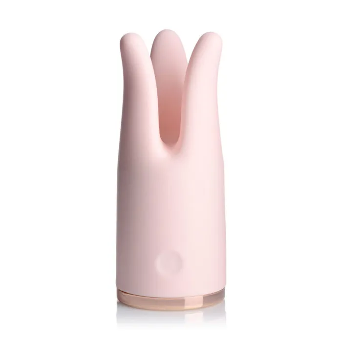 XR Brands inmi Vibrators Vibrassage Twirl 10x Vibrating Clit Teaser Pink