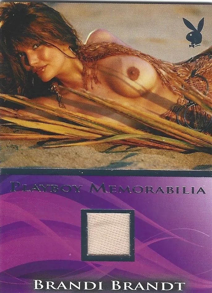 Dans Cards Male Sex Toys Playboys Sexy and Sassy Brandi Brandt Platinum Foil Memorabilia Card