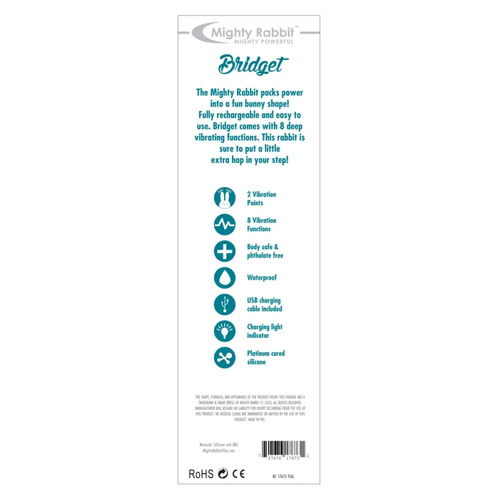 DMLET Vibrators THE MIGHTY RABBIT BRIDGET DUAL ACTION VIBRATOR