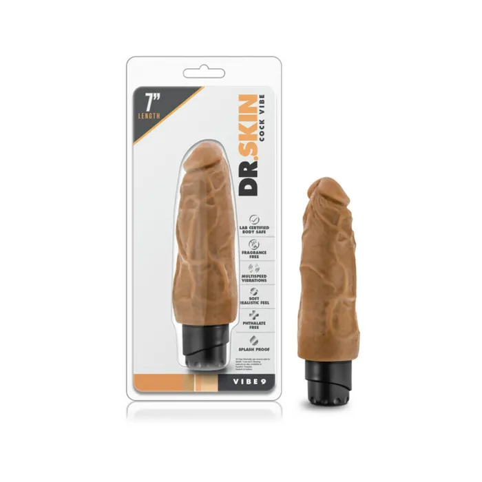 Dr Skin Cock Vibe 9 75 in Vibrating Dong Mocha Blush Female Sex Toys Dr Skin Cock Vibe 9 75 in Vibrating Dong Mocha Blush Female Sex Toys