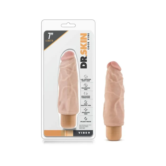 Dr Skin Cock Vibe 9 75 in Vibrating Dong Mocha Blush Female Sex Toys Dr Skin Cock Vibe 9 75 in Vibrating Dong Mocha Blush Female Sex Toys