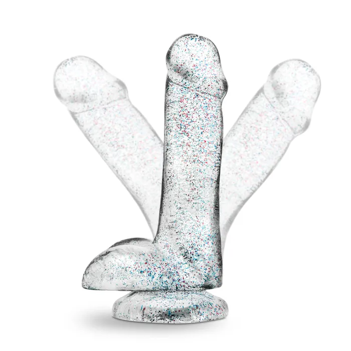 Blush Novelties Naturally Yours 6 Inch Glitter Cock Sparkling Clear Dildos Blush Novelties Naturally Yours 6 Inch Glitter Cock Sparkling Clear Dildos