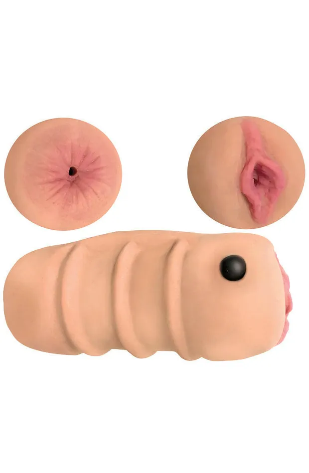 Curve Toys Mistress Double Stroker Megan and Lindsey Vanilla Male Sex Toys
