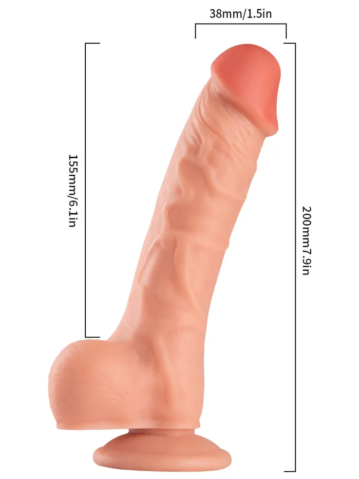 Domlust Anal Realistic Dildos for Women 79 inch Lifelike Silicone Dildo Female Sex Toys