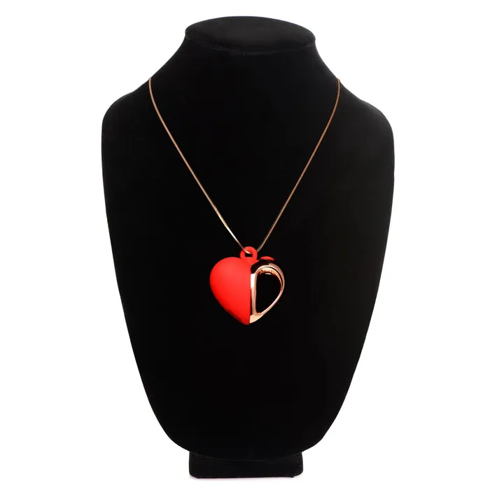 10x Vibrating Silicone Heart Necklace Rose Gold Red Sale Specials Vibrators 10x Vibrating Silicone Heart Necklace Rose Gold Red Sale Specials Vibrators