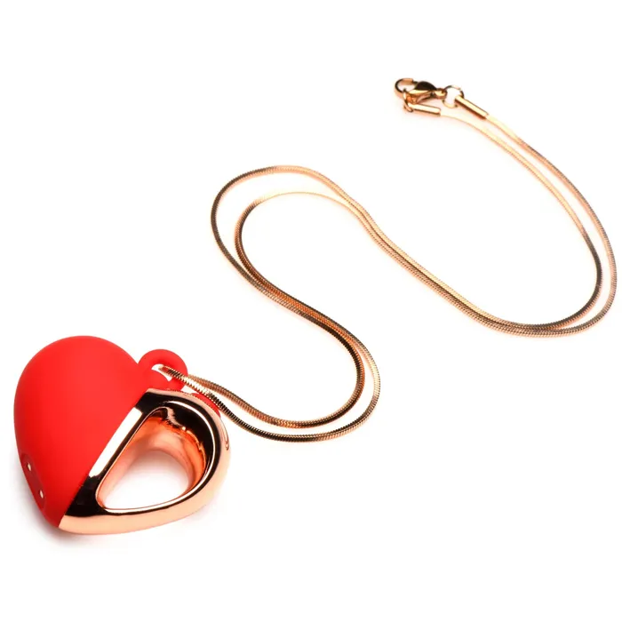 10x Vibrating Silicone Heart Necklace Rose Gold Red Sale Specials Vibrators 10x Vibrating Silicone Heart Necklace Rose Gold Red Sale Specials Vibrators