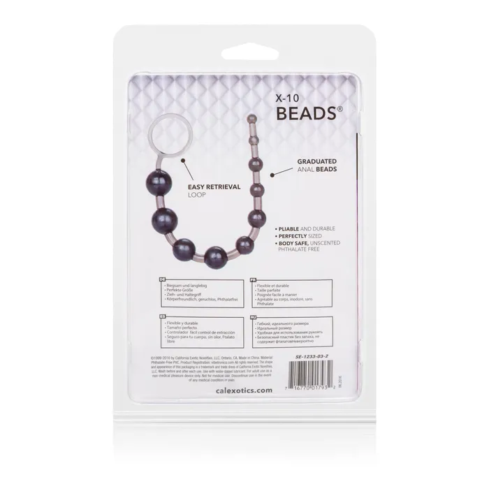 Calexotics Male Sex Toys Soft and Stretchy Fun Beads with Easy Retrieval Ring
