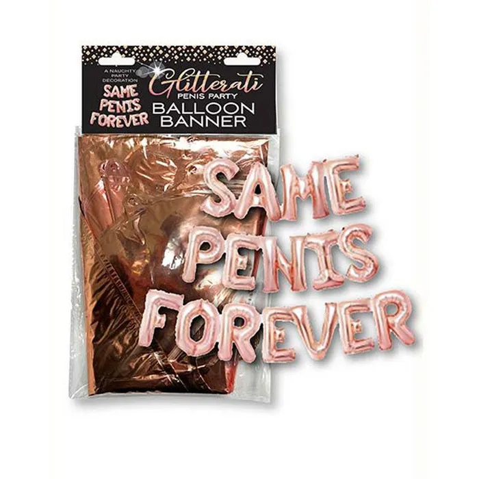 Little Genie SAME PENIS FOREVER Balloon Banner Pink Vibrators