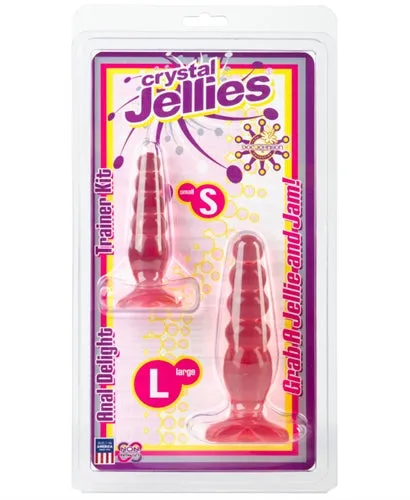 Male Sex Toys Doc Johnson Beginners Crystal Jelly Anal Training Plugs Small and Medium Sizes Male Sex Toys Doc Johnson Beginners Crystal Jelly Anal Training Plugs Small and Medium Sizes