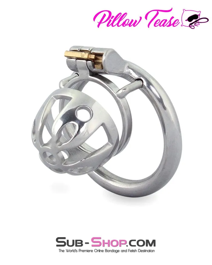 Male Sex Toys Moonwell 0717M Mini Basket Steel Cock Cage Chastity Device