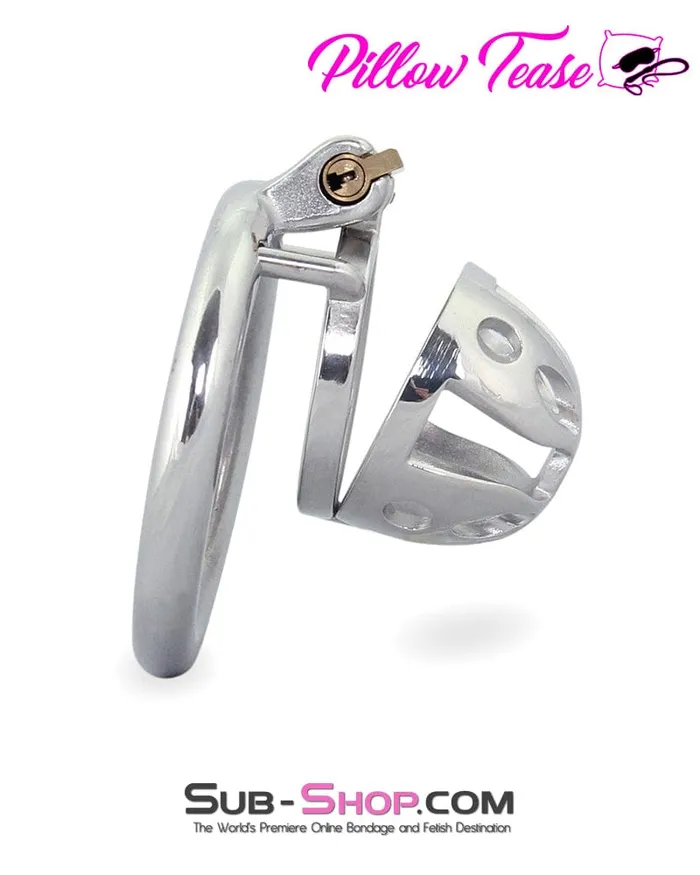 Male Sex Toys Moonwell 0717M Mini Basket Steel Cock Cage Chastity Device