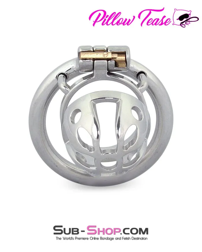 Male Sex Toys Moonwell 0717M Mini Basket Steel Cock Cage Chastity Device