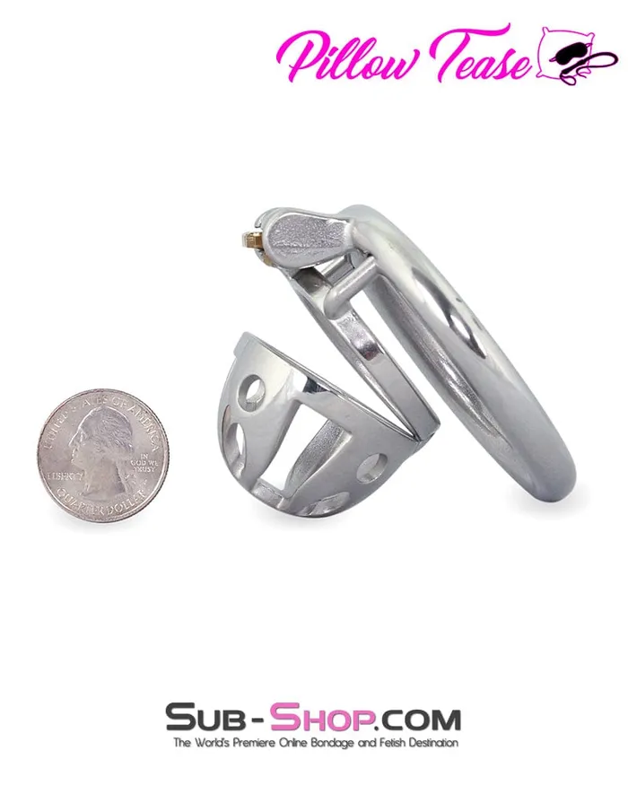 Male Sex Toys Moonwell 0717M Mini Basket Steel Cock Cage Chastity Device