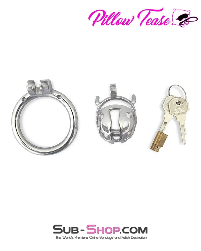 Male Sex Toys Moonwell 0717M Mini Basket Steel Cock Cage Chastity Device