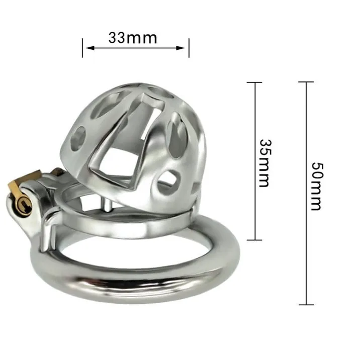 Male Sex Toys Moonwell 0717M Mini Basket Steel Cock Cage Chastity Device