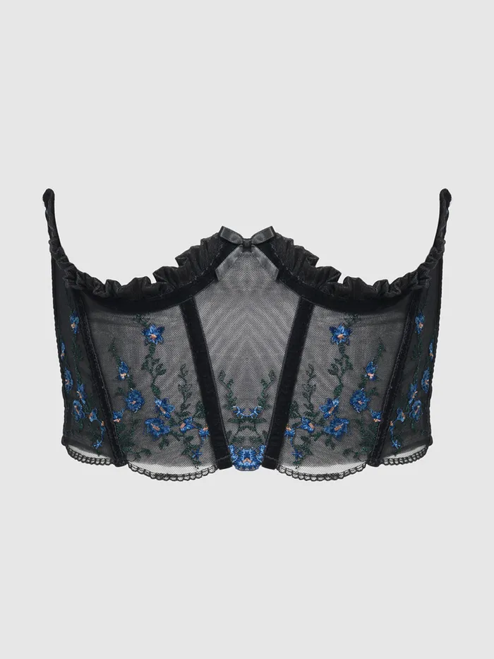 Harlow Embroidered Mesh Open Cup Corset Fredericks Of Hollywood Male Sex Toys Harlow Embroidered Mesh Open Cup Corset Fredericks Of Hollywood Male Sex Toys