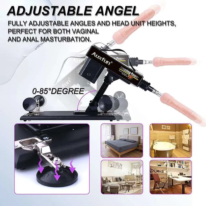 lurevibe Lurevibe Automatic Sex Machine Sex ToysThrusting Machines for Men WomenLove Machine Device Gun with 6 Attachments Female Sex Toys