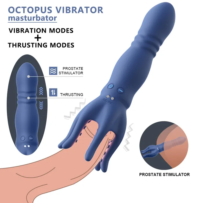 Male Masturbator Penis Vibrator Sex Toy 10 Vibration 3 Thrusting Modes 360Training Wrapped Lurevibe Male Sex Toys