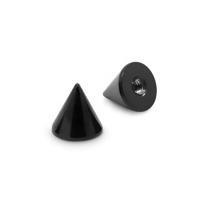 16g18g Externally Threaded PVD Black Titanium Cone Price Per 1 Painful Pleasures Anal 16g18g Externally Threaded PVD Black Titanium Cone Price Per 1 Painful Pleasures Anal