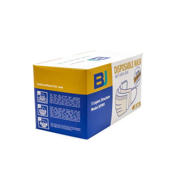 Blue Disposable Face Masks Box of 50 Painful Pleasures Vibrators