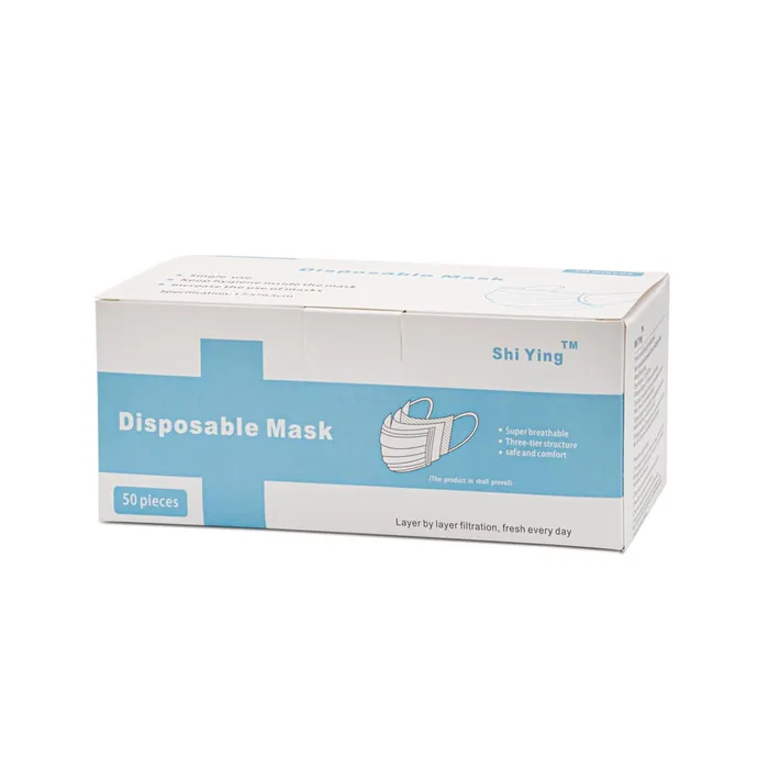Blue Disposable Face Masks Box of 50 Painful Pleasures Vibrators