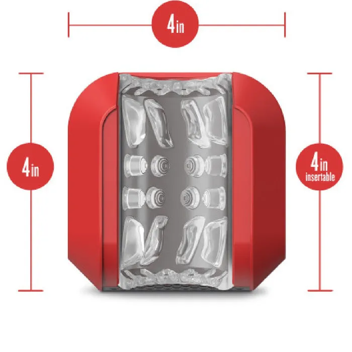 Blush Male Sex Toys SlamBox Thrusting Rotating Vibrating Discreet Stroker