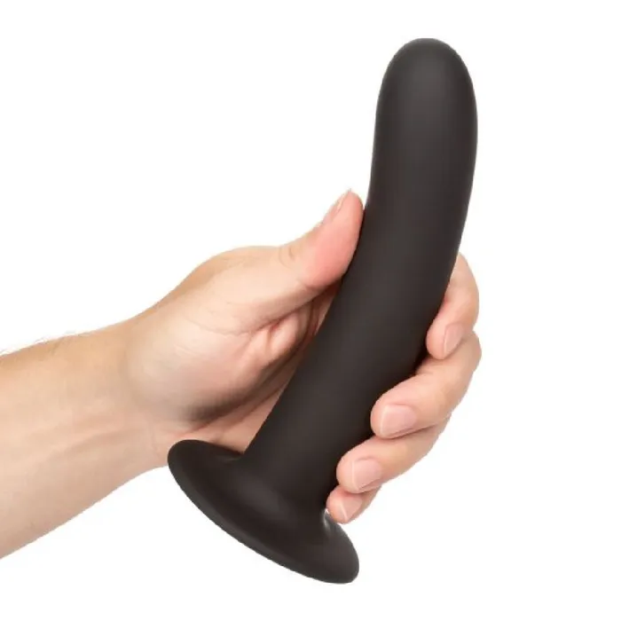 CalExotics Boundless 7 Inch Smooth Black Silicone Dildo Anal