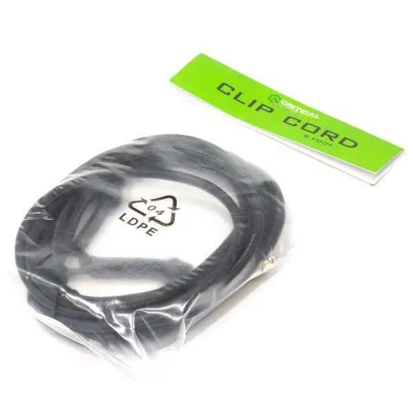 Critical Tattoo Anal Critical Heavy Duty Clip Cord 8 Black