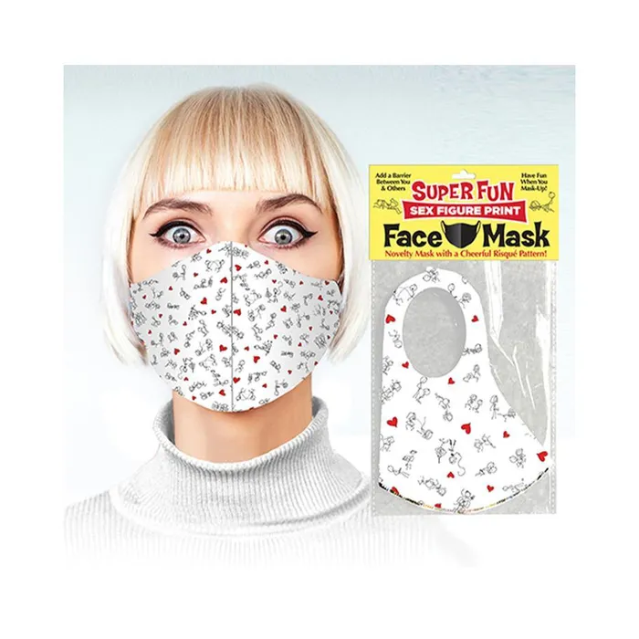 Female Sex Toys Little Genie Production LLC Super Fun Face Masks 3 Naughty Prints
