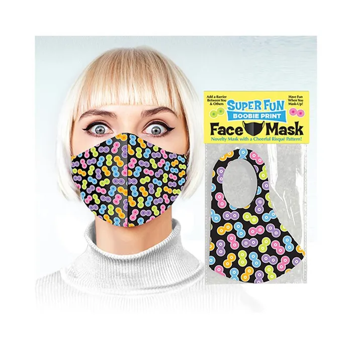 Female Sex Toys Little Genie Production LLC Super Fun Face Masks 3 Naughty Prints