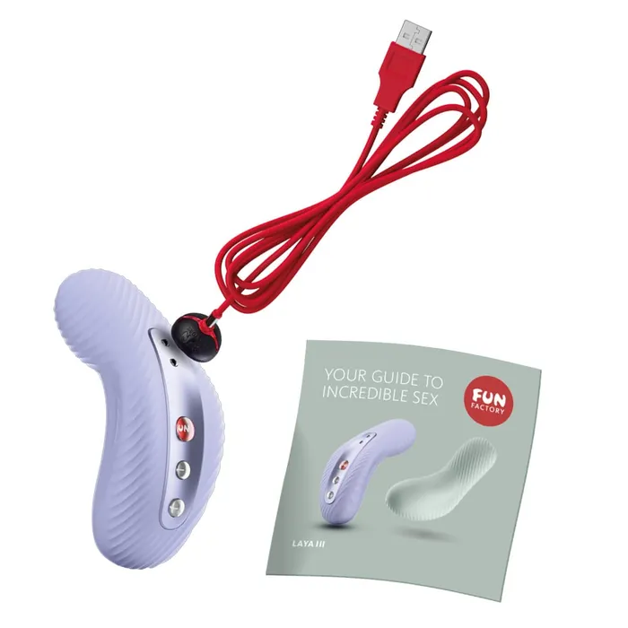 Fun Factory Laya 3 Lay On Humping Vibrator Soft Violet Fun Factory Female Sex Toys