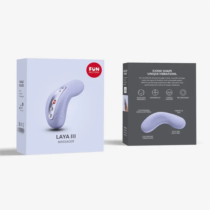 Fun Factory Laya 3 Lay On Humping Vibrator Soft Violet Fun Factory Female Sex Toys