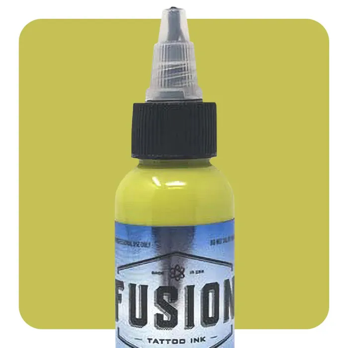 Fusion Male Sex Toys Neon Yellow Fusion Tattoo Ink Pick Size