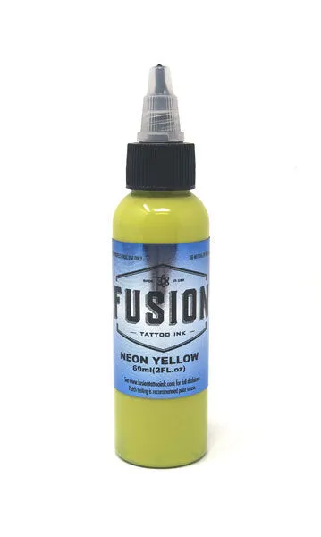 Fusion Male Sex Toys Neon Yellow Fusion Tattoo Ink Pick Size