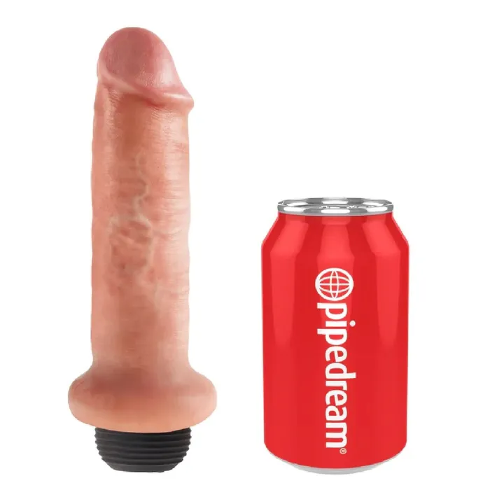 King Cock Realistic Squirting 6 Inch Dildo Vanilla Pipedream Products Dildos