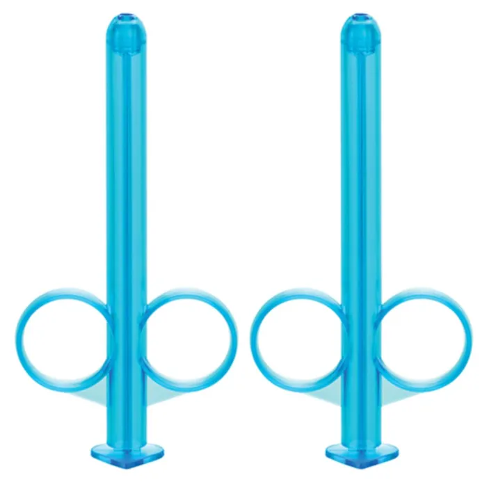 Lube Tube Lubricant Applicator Set of 2 Blue CalExotics Anal