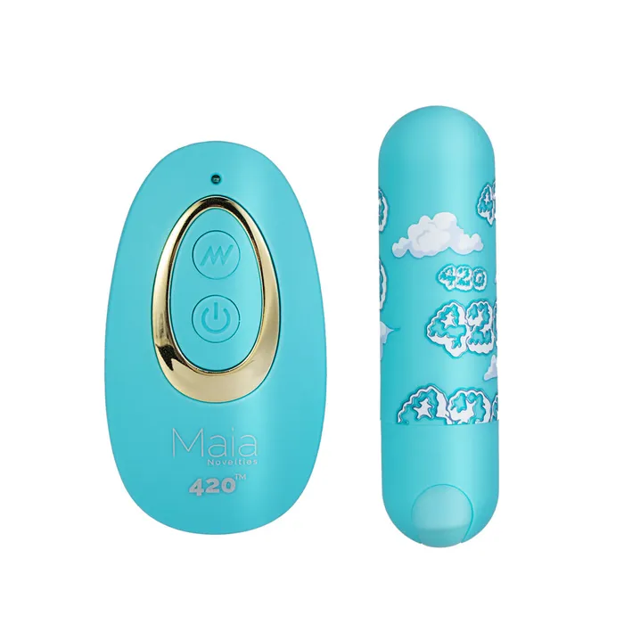 Maia Toys Female Sex Toys JESSI 420 SKY Remote Rechargeable Super Charged Mini Bullet