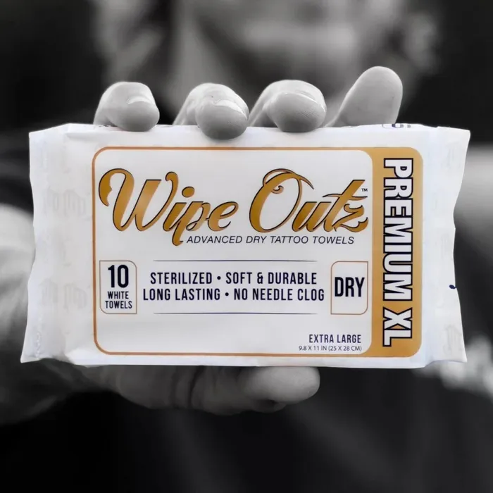 Male Sex Toys WipeOutz Wipe Outz Premium XL Dry White Tattoo Towels