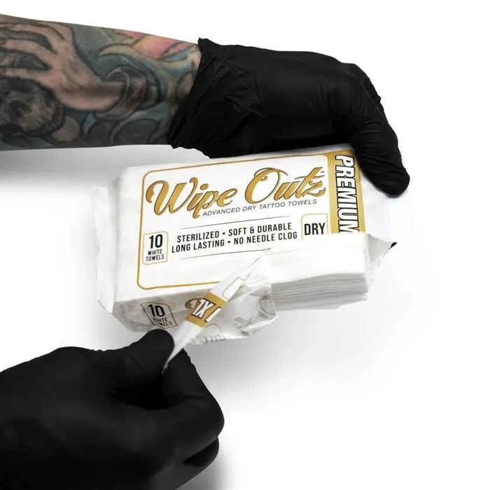 Male Sex Toys WipeOutz Wipe Outz Premium XL Dry White Tattoo Towels
