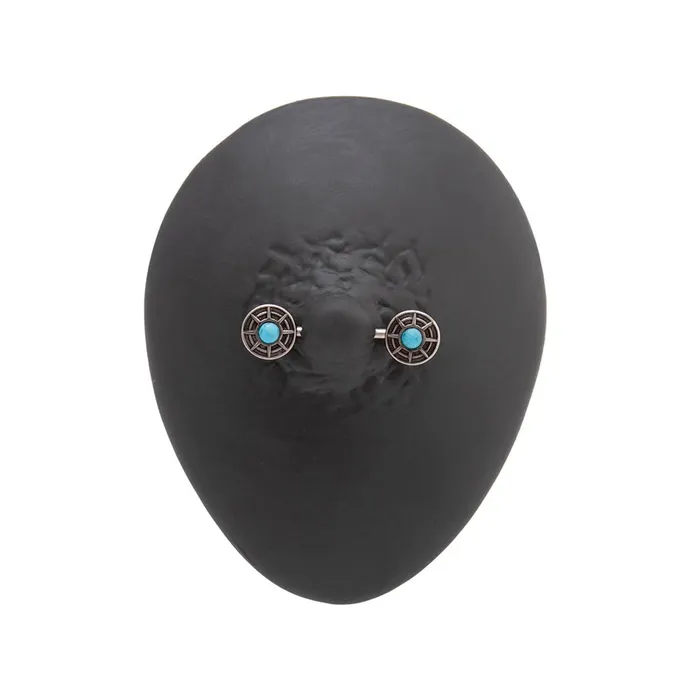 Nipple Clitoral Toys Painful Pleasures 14g 12 Turquoise Crop Circle Nipple Barbell Price Per 1