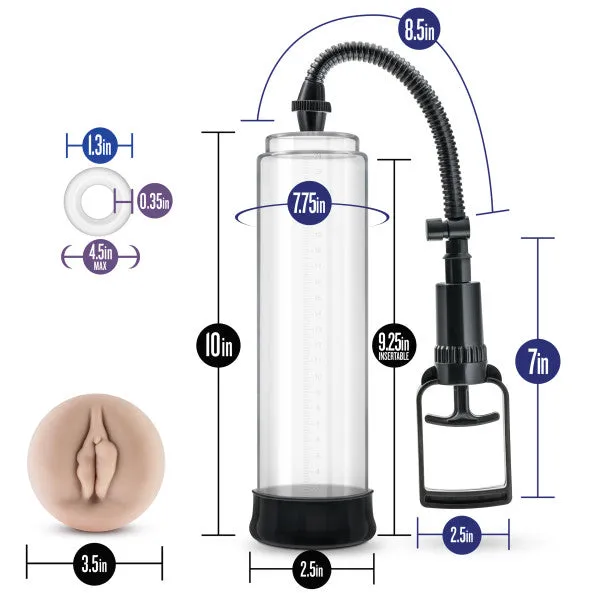 Performance VX5 Male Enhancement Penis Pump System with Realistic Sleeve Blush Male Sex Toys