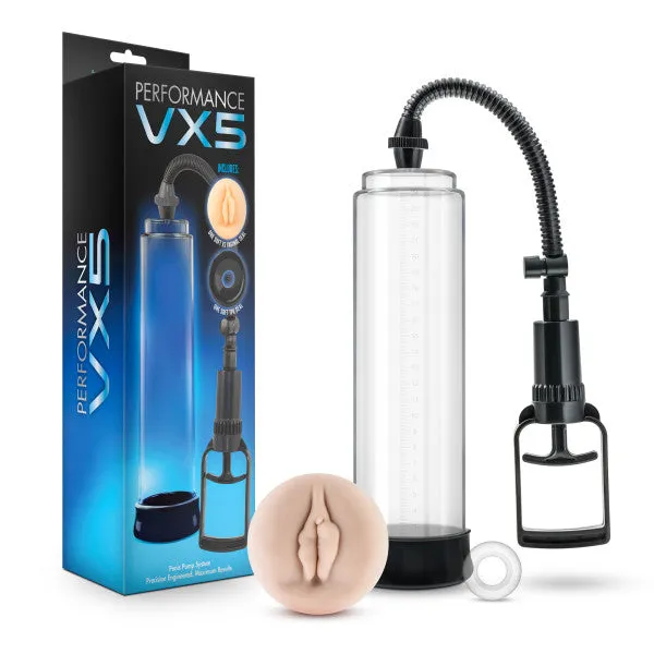 Performance VX5 Male Enhancement Penis Pump System with Realistic Sleeve Blush Male Sex Toys