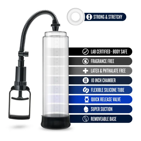 Performance VX5 Male Enhancement Penis Pump System with Realistic Sleeve Blush Male Sex Toys