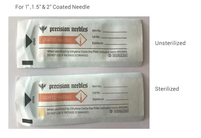 Precision Needles 16g Sterilized 2 Coated Piercing Needles Box of 100 Anal