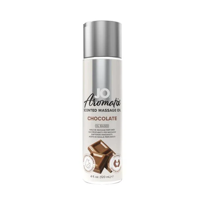 System JO United Consortium Inc Couples JO Aromatix Chocolate Scented Massage Oil 4 oz 120 mL System JO United Consortium Inc Couples JO Aromatix Chocolate Scented Massage Oil 4 oz 120 mL