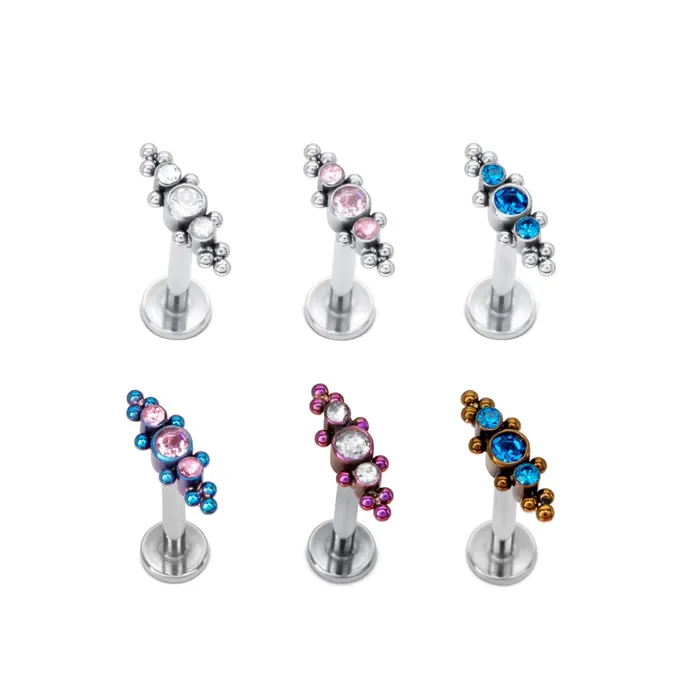 Tilum Vibrators Tilum 18g16g Internally Threaded Polar Jewels Titanium Top Price Per 1