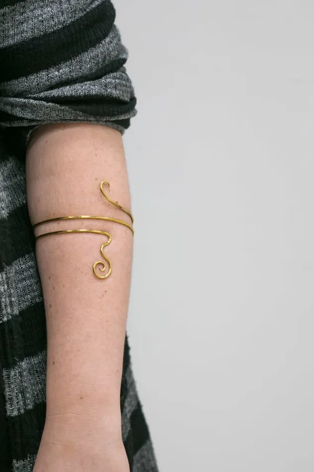 Vibrators Elementals Organics Polished Brass Arm Band